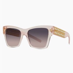 NEVER WORN Givenchy pale pink and rhinestone sunglasses